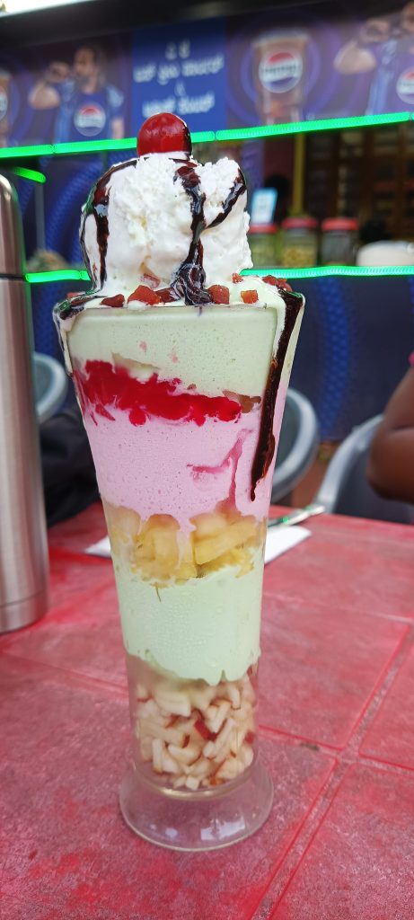 Gadbad Icecream available at a food stall just outside Pilikula Biological Park