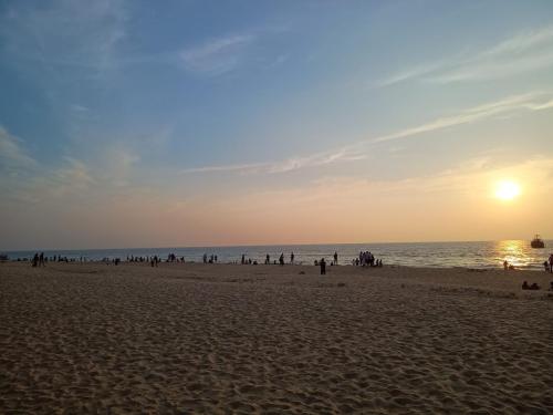 Tannirbhavi beach in evening before sunset